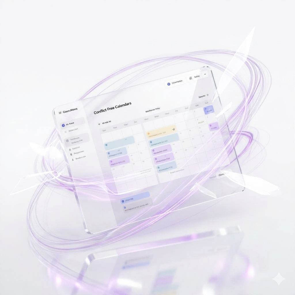 Conflict-free calendar UI syncing across enterprise platforms