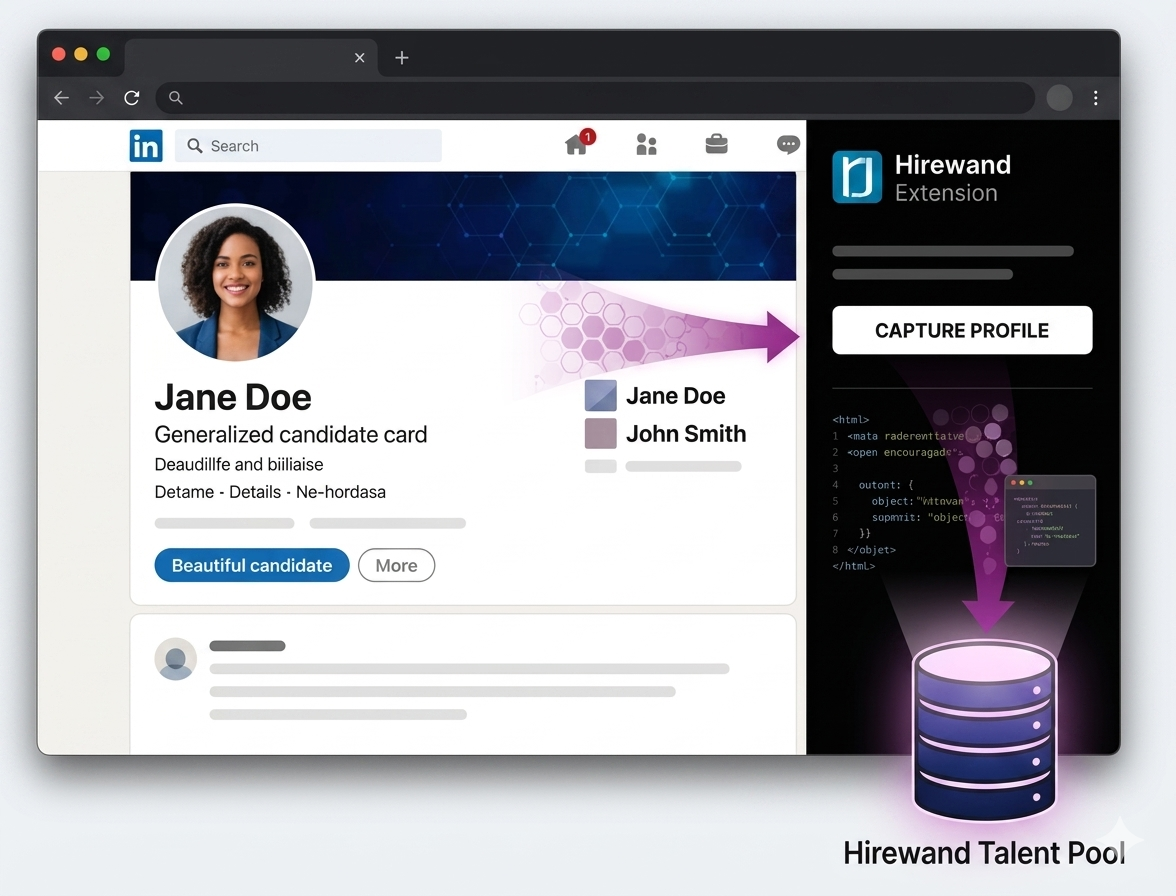 Hirewand Chrome Extension visualization